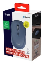 Mouse Trust Wireless Y Bluetooth Yvi+ Azul 1600dpi Ajustable 3 Botones 3 Dispositivos