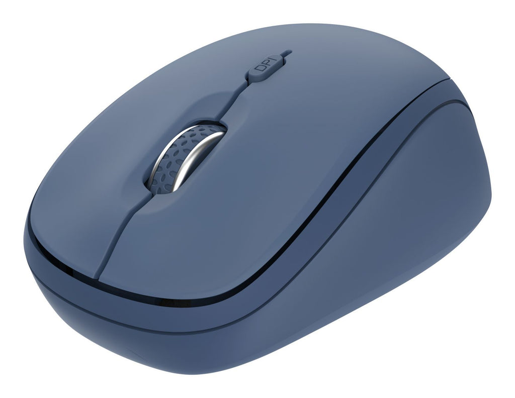 Mouse Trust Wireless Y Bluetooth Yvi+ Azul 1600dpi Ajustable 3 Botones 3 Dispositivos