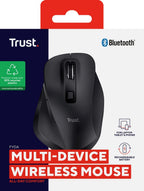 MOUSE TRUST BLUETOOTH FYDA NEGRO 2400 DPI AJUSTABLE 6 BOTONES