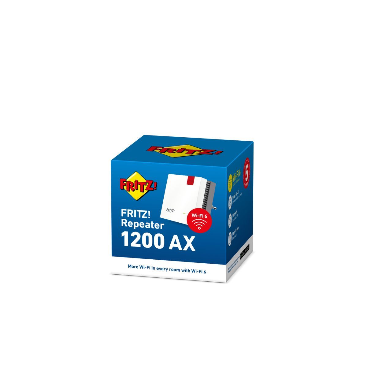 Fritz! Repeater 1200 Ax (mesh Wifi Extender 1600) Blanco / Repetidor Wi-fi