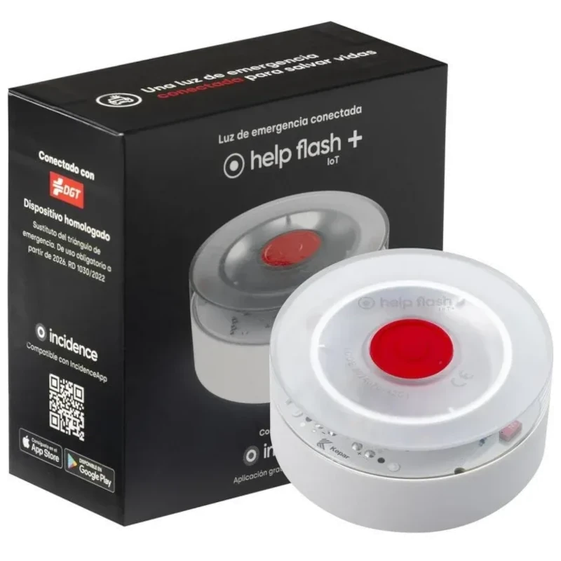 Baliza de Emergencia Help Flash IOT Plus 250 Candelas LED APP Blanca