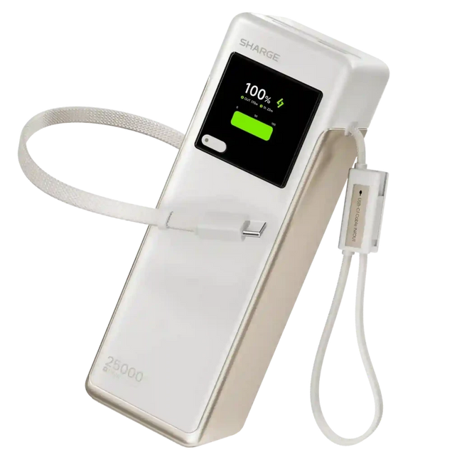 Banco de energía SHARGE HyperTower X6 Blanco 170 (4 en 1, 170 W, 25 K) Hover Image