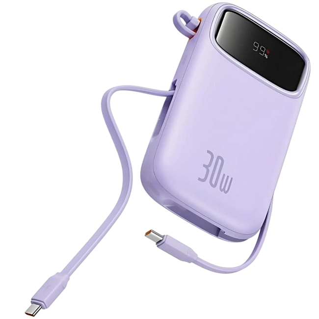 Baseus QPow 2 10000 mAh 30W - Power Bank Violeta Hover Image