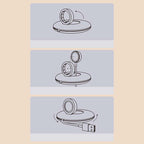 Baseus Enrollador + Soporte para Cargador de Apple Watch Blanco