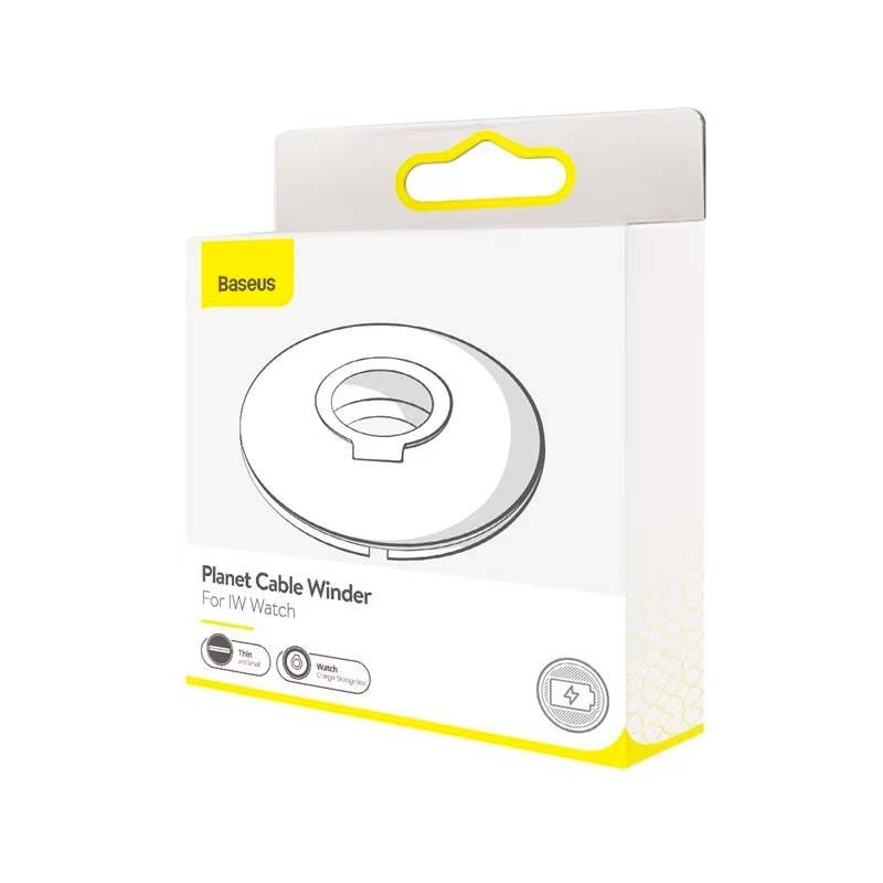 Baseus Enrollador + Soporte para Cargador de Apple Watch Blanco