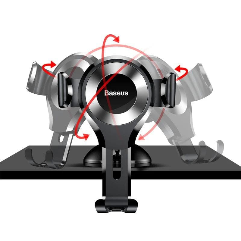 Baseus Osculum Plata - Soporte de Coche para Smartphone