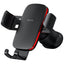 Baseus Soporte de Coche Rejilla para Smartphone Metal Age Gravity Air 2 Negro y Rojo