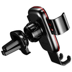 Baseus Soporte de Coche Rejilla para Smartphone Metal Age Gravity Air 2 Negro y Rojo