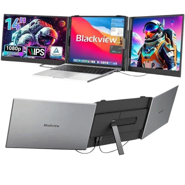 Blackview DCM6 14" FullHD IPS Dual USB-C con soporte Aluminio - Doble Monitor Portátil Hover Image