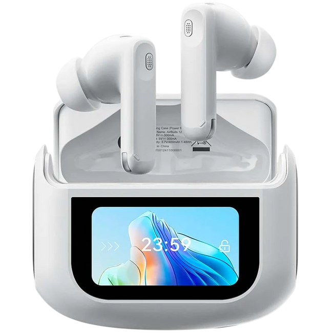 Blackview Airbuds 12 IPX7 Blanco y Estuche con Pantalla LED Hover Image