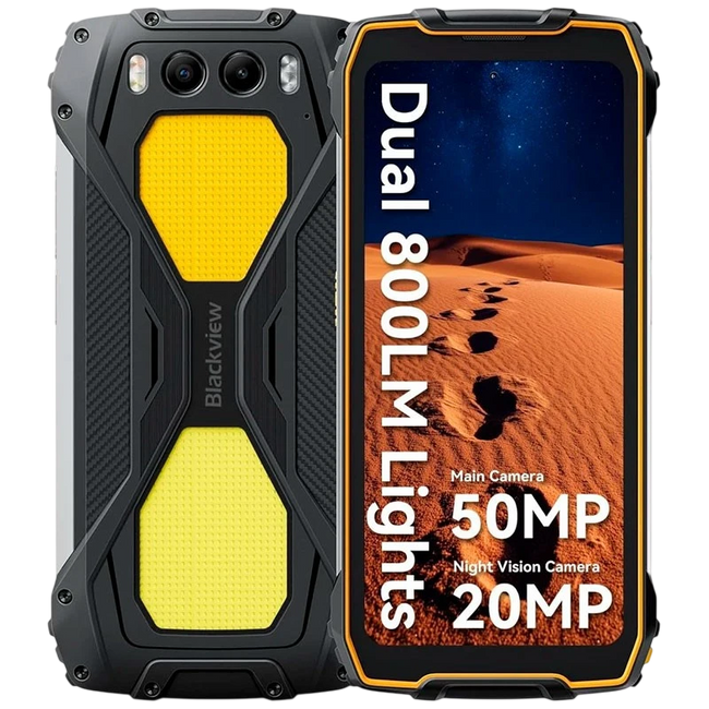 Blackview BV7300 6GB/256GB Naranja - Teléfono Móvil Rugged con Luz de camping Hover Image