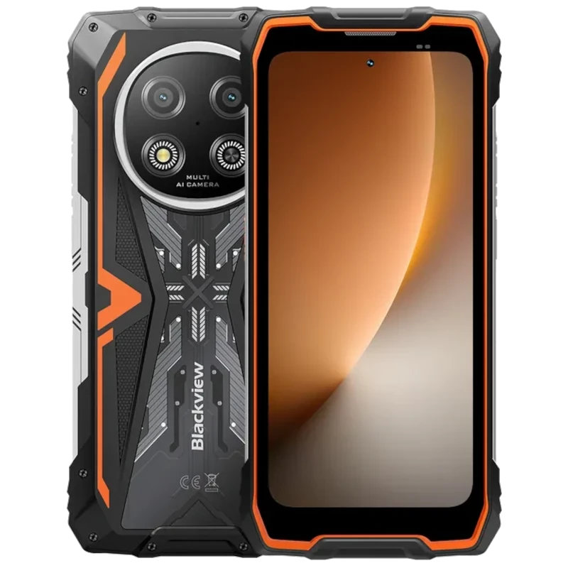 Blackview Rock 2 5G 256 GB Naranja Cámara de 16 MPx 12GB RAM Android 16 - Desprecintado
