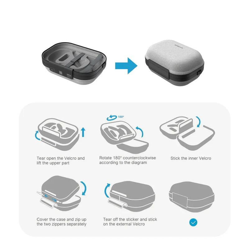 BOBOVR C3 Gris - Funda para Gafas Virtual Meta Quest 3