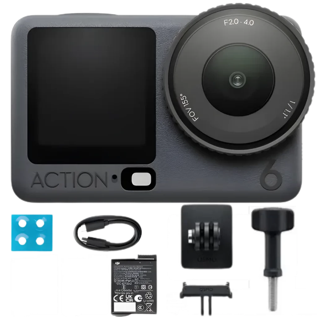 Cámara Deportiva DJI Osmo Action 6 Standard Combo 64GB 4K UltraHD WIFI BT UltraWide Estabilización
