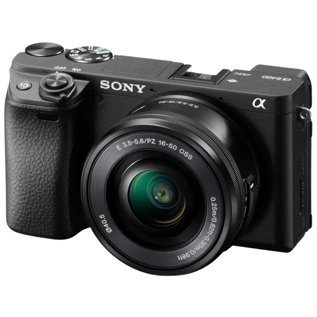 Sony  ILCE-6400AK + Objetivo 16-50mm  Cámara EVIL 4K Enfoque 0.02s