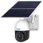 Cámara de seguridad IP Escam QF724 Solar 4G/LTE 24 Horas de grabación Blanco