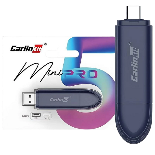Carlinkit Mini 5 Pro - Adaptador inalámbrico Carplay y Android Auto Hover Image