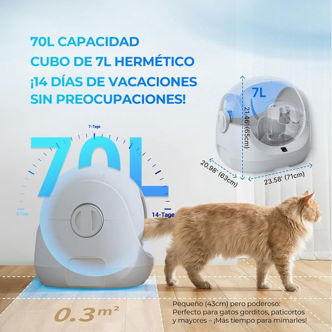 CATLINK Baymax Lite Blanco - Arenero autolimpiable inteligente Main Image