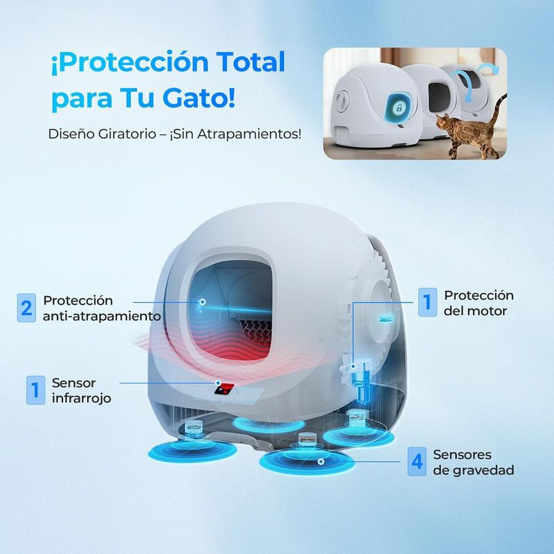 CATLINK Baymax Lite Blanco - Arenero autolimpiable inteligente