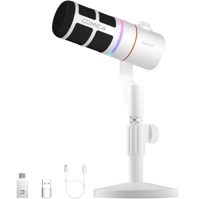 COMICA EJoy D10 Pro (D) Micrófono Inalámbrico Gaming Blanco Hover Image