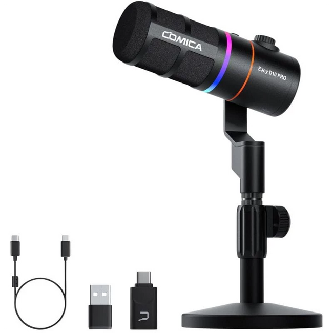 COMICA EJoy D10 Pro (D) Micrófono Inalámbrico Gaming Negro Hover Image