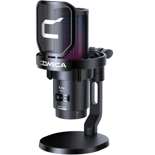 COMICA EJoy Uni Pro(D) Micrófono Inalámbrico de Condensador Cardioide RGB Negro Hover Image