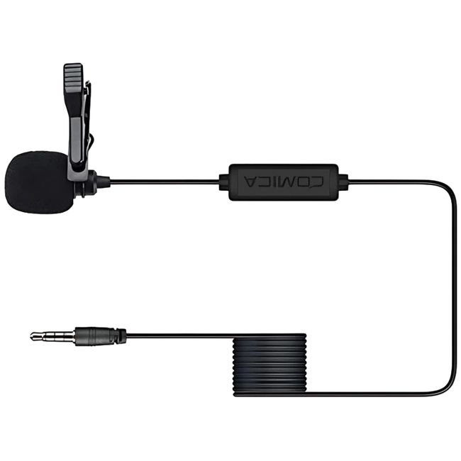 COMICA Micrófono Lavalier para Smartphone TRRS 4.5 m Hover Image
