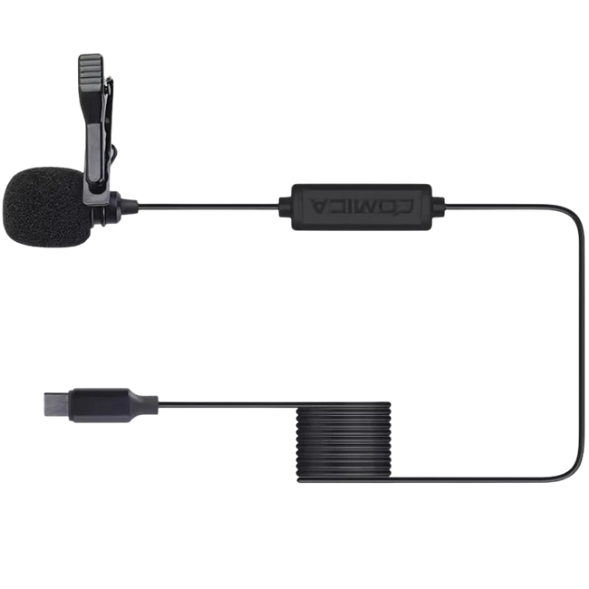 COMICA Micrófono Lavalier para Smartphone USB-C 4.5 m Hover Image