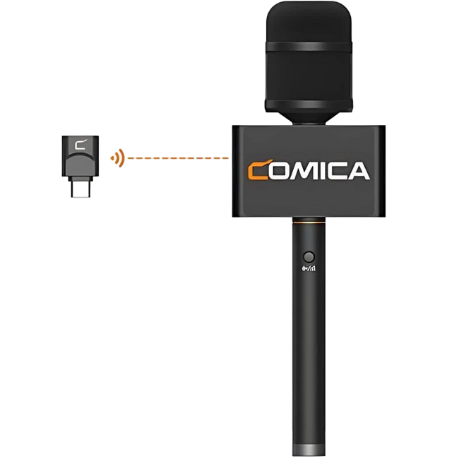 COMICA Revo S Micrófono Inalámbrico de mano para entrevistas USB-C Hover Image