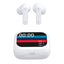 Cool Auriculares Stereo Bluetooth Earbuds Lcd Ambient Blanco