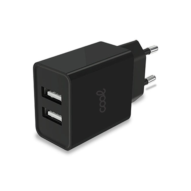 Cool Cargador Red Entrada 2 X Usb 2.4 Amperios Negro Hover Image