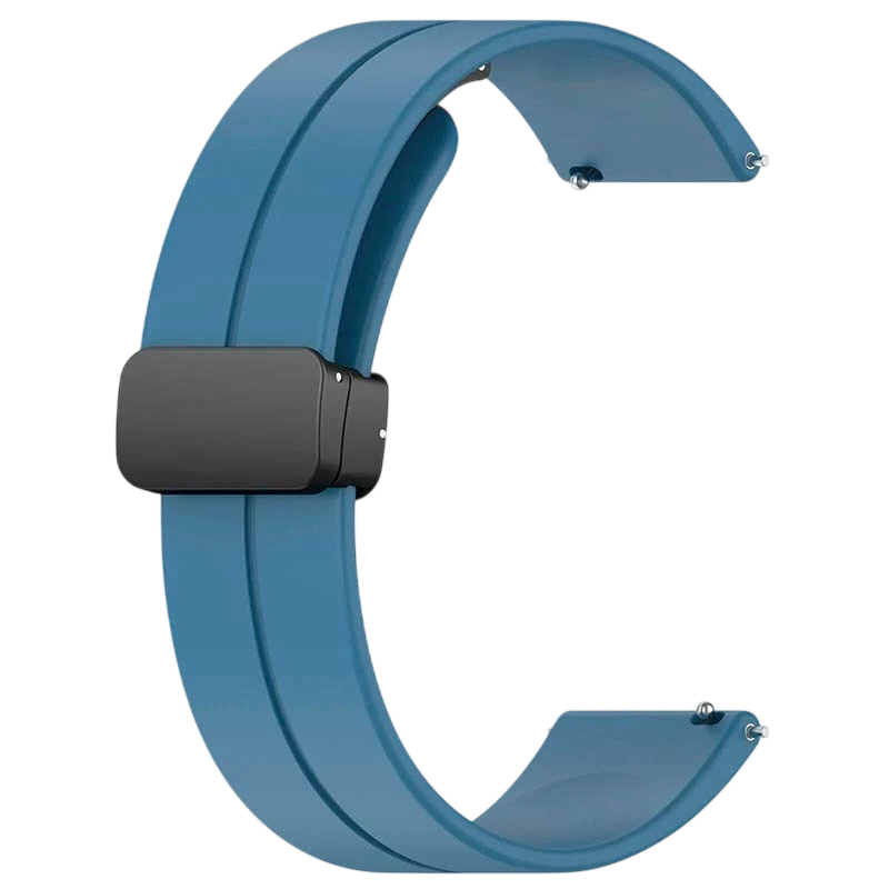 Correa Universal Cierre Magnético 22mm Azul Marino para Smartwatch Xiaomi/Amazfit/Samsung/Huawei/Realme/Ticwatch