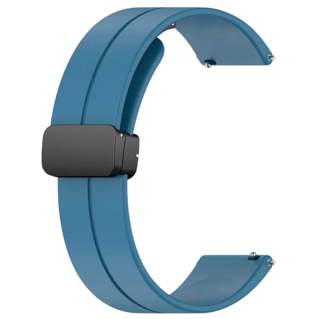Correa Universal Cierre Magnético 22mm Azul Marino para Smartwatch Xiaomi/Amazfit/Samsung/Huawei/Realme/Ticwatch Hover Image