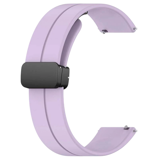 Correa Universal Cierre Magnético 22mm Violeta para Smartwatch Xiaomi/Amazfit/Samsung/Huawei/Realme/Ticwatch Hover Image