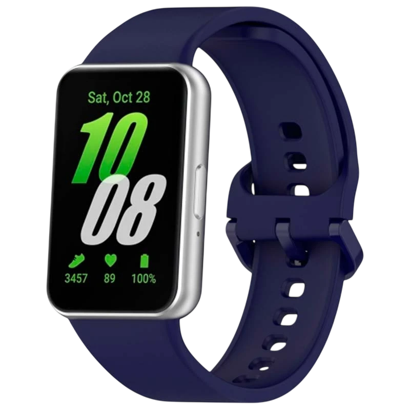Correa de silicona Samsung Galaxy Fit 3 Azul Oscuro