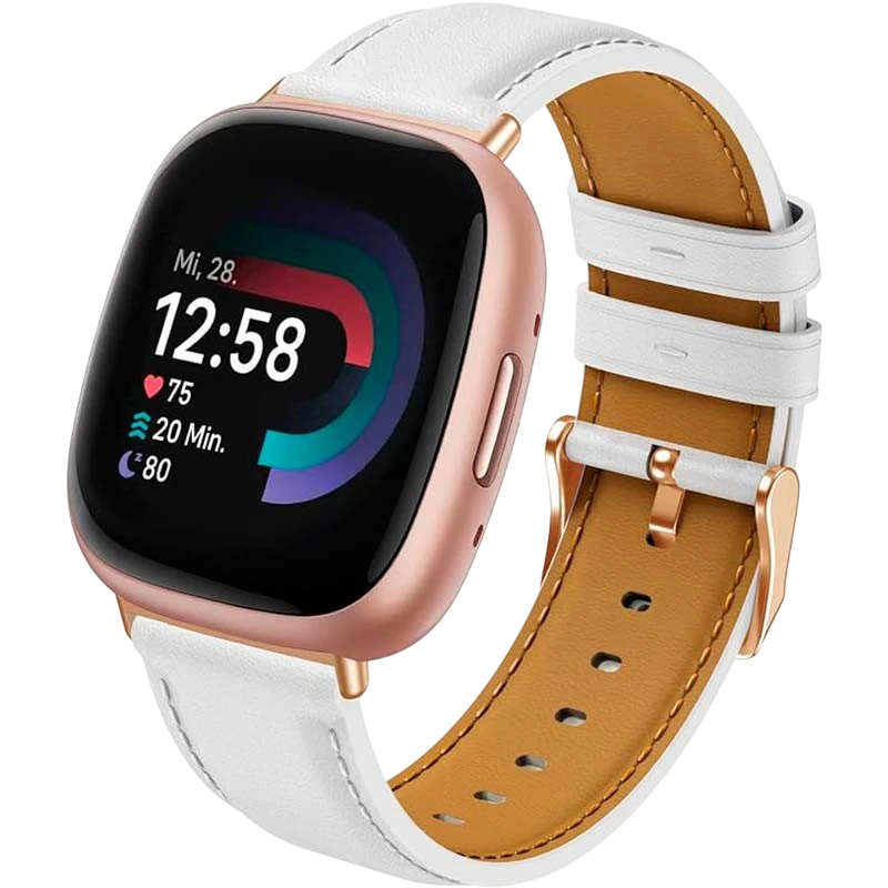 Correa Fitbit Versa 3 / Versa 4 Cuero Blanco