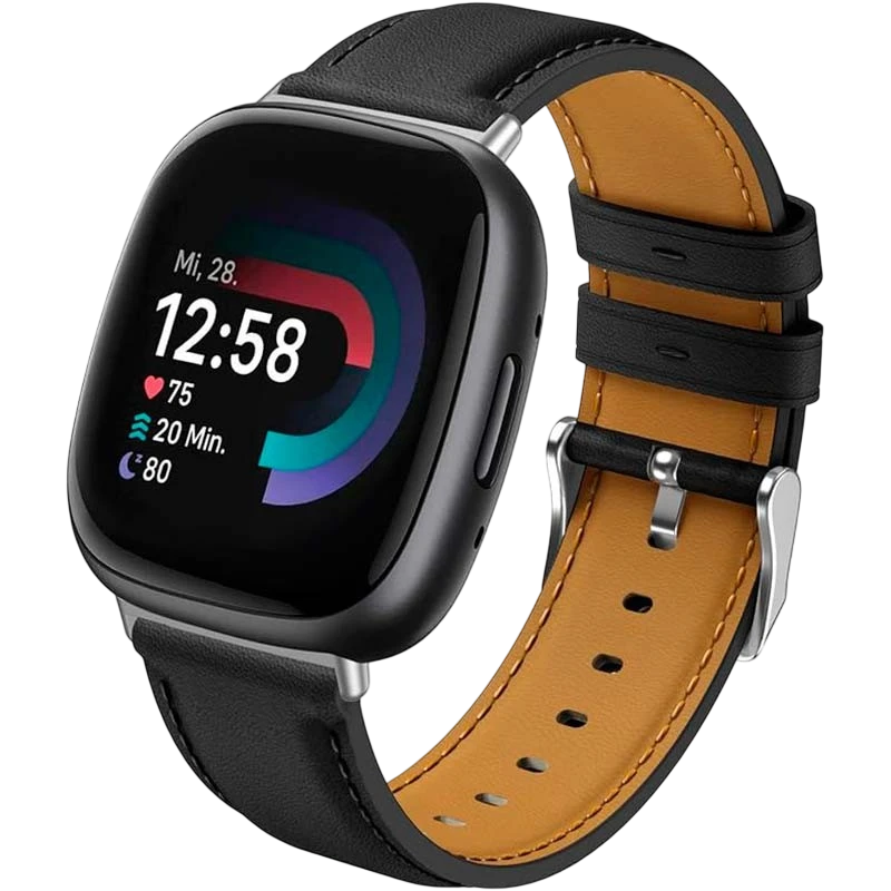 Correa Fitbit Versa 3 / Versa 4 Cuero Negro