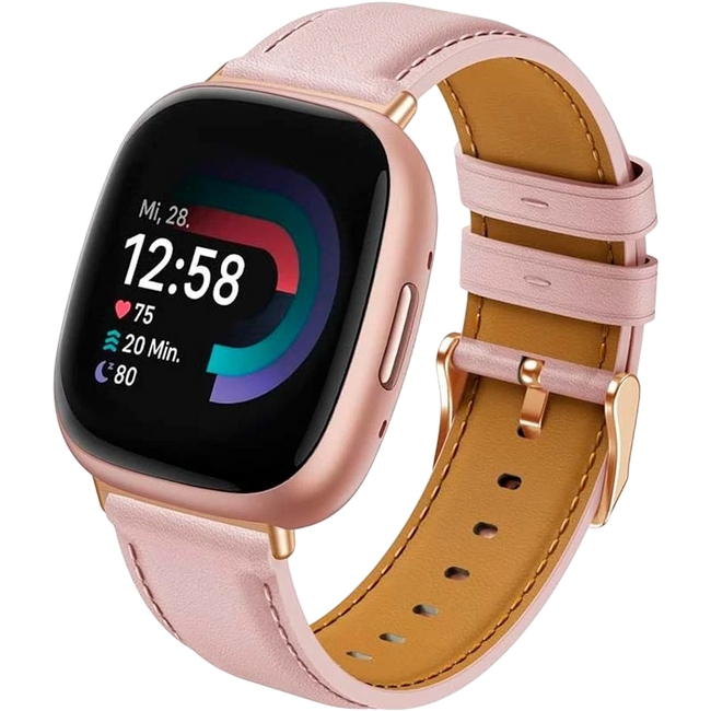 Correa Fitbit Versa 3 / Versa 4 Cuero Rosa Hover Image