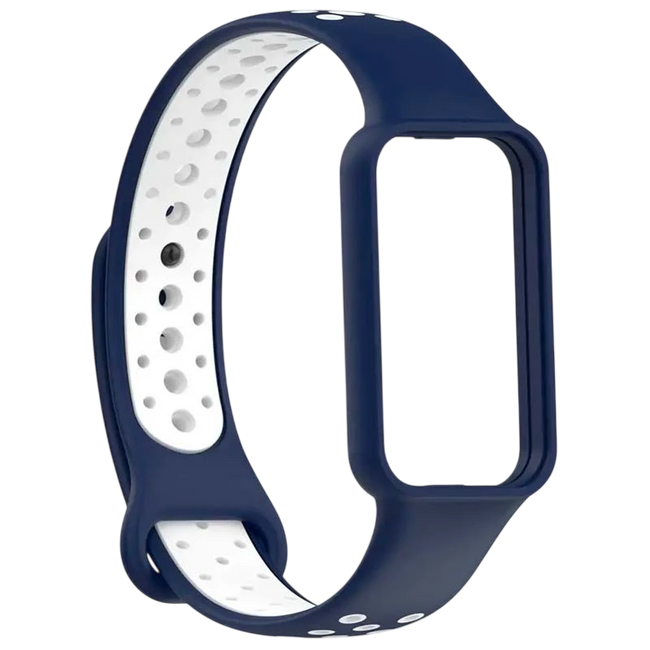 Correa Amazfit Band 7 Dual Color Azul+Blanco Hover Image