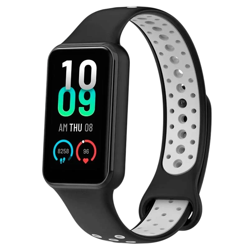 Correa Xiaomi Mi Smart Band 8 Active / Redmi Smart Band 2 Dual Color Negro+Gris