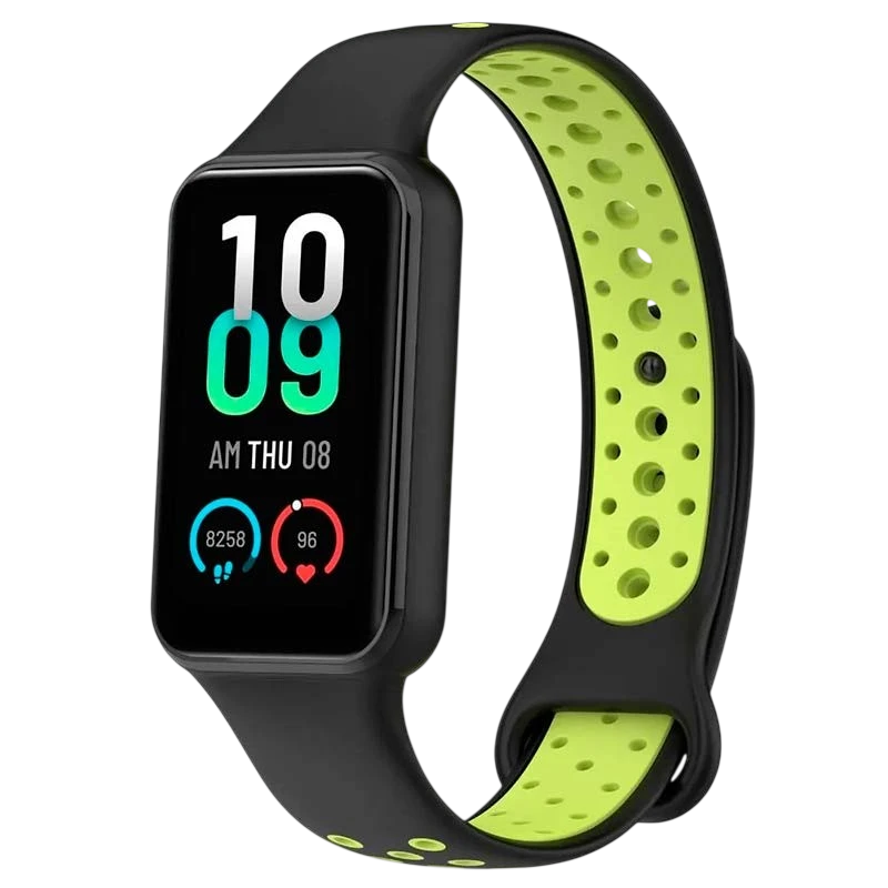 Correa Xiaomi Mi Smart Band 8 Active / Redmi Smart Band 2 Dual Color Negro+Verde