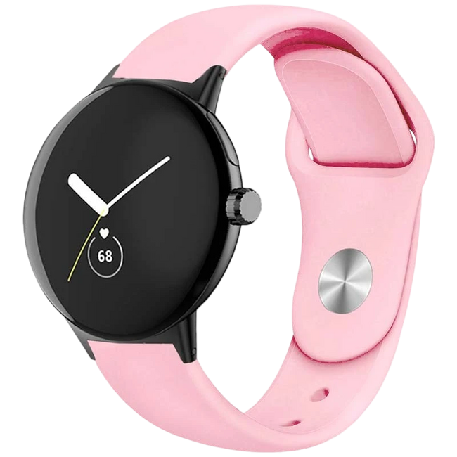 Correa Universal Elegance Silicona 20mm Rosa para Smartwatch Xiaomi/Amazfit/Samsung/Huawei/Realme/Ticwatch Hover Image