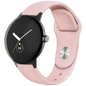 Correa Universal Elegance Silicona 20mm Rosa Claro para Smartwatch Xiaomi/Amazfit/Samsung/Huawei/Realme/Ticwatch