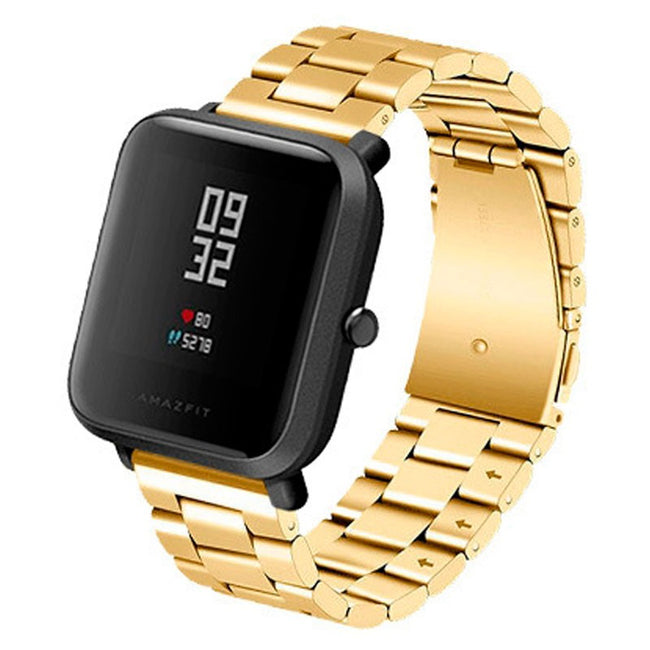 Correa Universal Metal Eslabones 20mm para Smartwatch Xiaomi/Amazfit/Samsung/Huawei/Realme/Ticwatch Hover Image