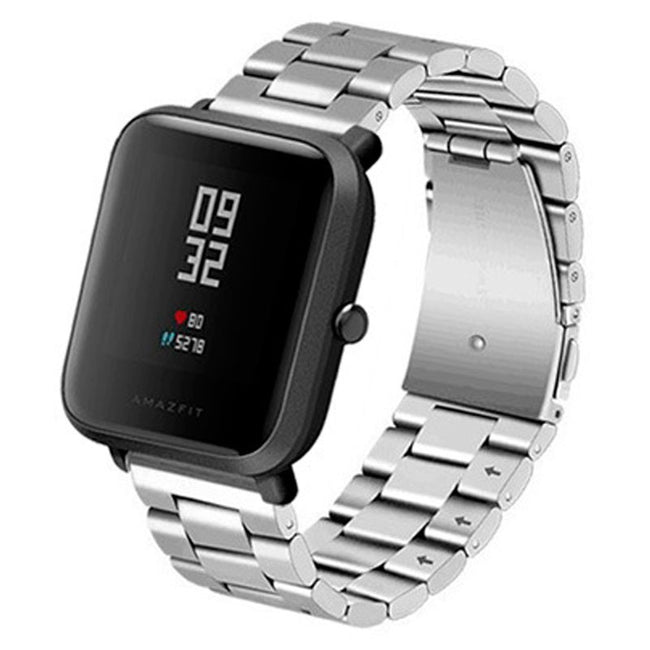 Correa Universal Metal Eslabones 20mm para Smartwatch Xiaomi/Amazfit/Samsung/Huawei/Realme/Ticwatch Hover Image