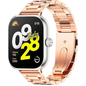 Correa Metal Eslabones Xiaomi Mi Smart Band 9 Pro / Band 8 Pro / Redmi Watch 4 / Redmi Watch 5 / Redmi Watch 6 / Xiaomi Smart Band 10 Pro Dorado Rosa
