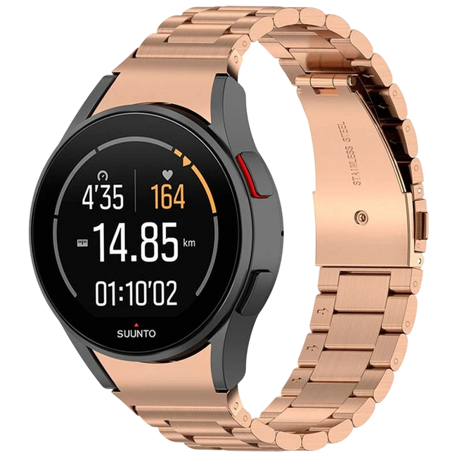 Correa Metal Eslabones Samsung Galaxy Watch 4/5/6 Dorado Rosa Hover Image