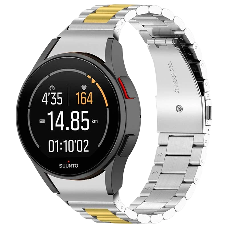 Correa Metal Eslabones Samsung Galaxy Watch 4/5/6 Plata+Dorado
