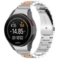 Correa Metal Eslabones Samsung Galaxy Watch 4/5/6 Plata+Dorado Rosa