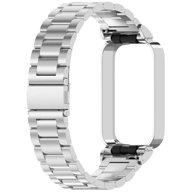 Correa Metal Eslabones Xiaomi Mi Smart Band 9 Active / Redmi Smart Band 3 Plata Hover Image